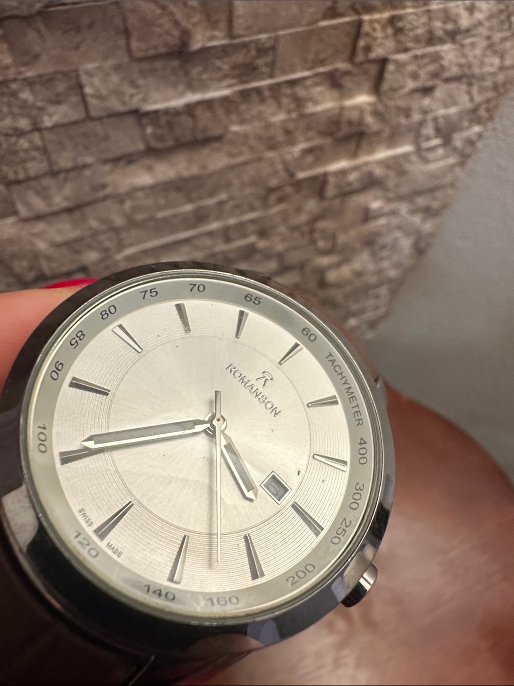 Men’s Silver Dial Brown Leather Strap Watch - Picture 10 of 10